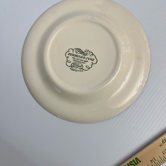 Vintage Currier & Ives Old Grist Mill in blue plate - Picture 4 of 7